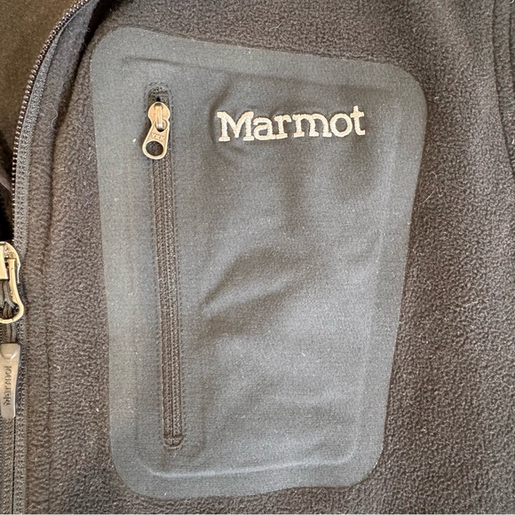 Marmot Black Sleeveless Fleece Vest - polartec - Large - Picture 4 of 8
